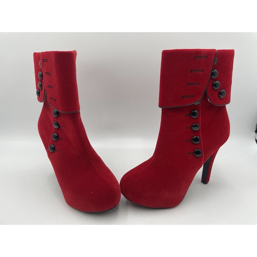 Assorted Womens W0XE Boots, Red, Size 8.5